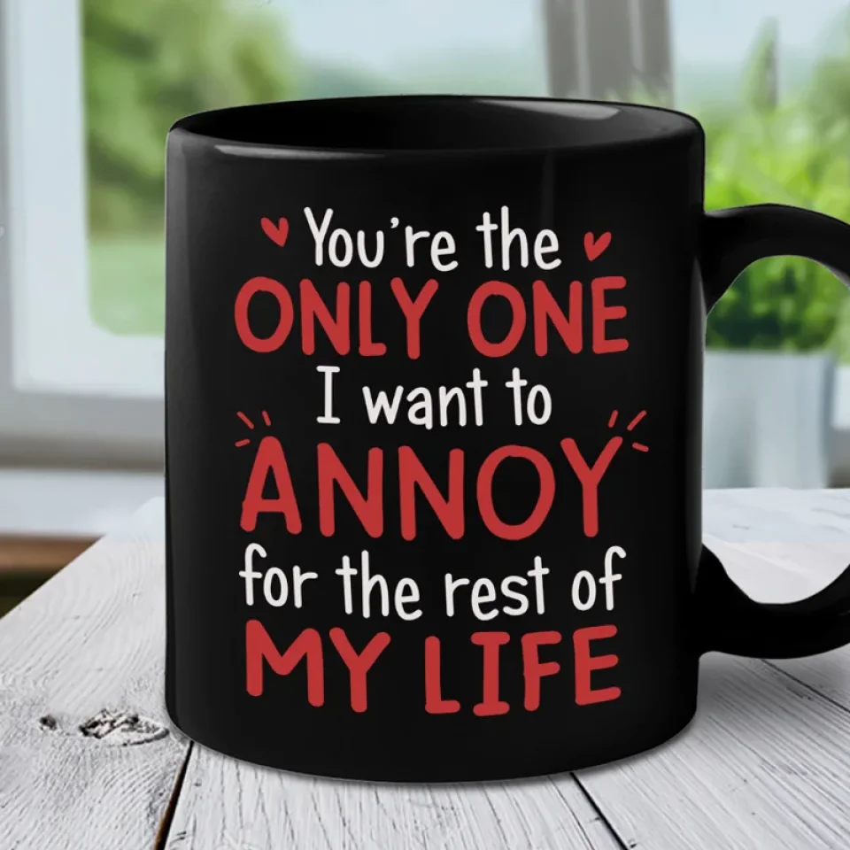 You're The Best Thing I've Ever Found On The Internet - Couple Personalized Custom Black Mug - Gift For Husband Wife, Anniversary - Image 3
