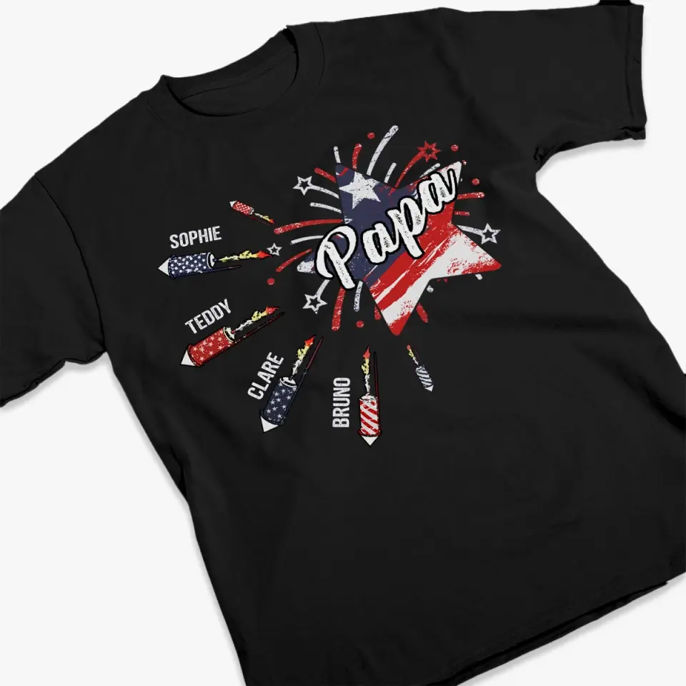 You’re The Heart Of Our Home - Family Personalized Custom Unisex T-shirt, Hoodie, Sweatshirt - Father's Day, Gift For Dad, Grandpa - Image 3